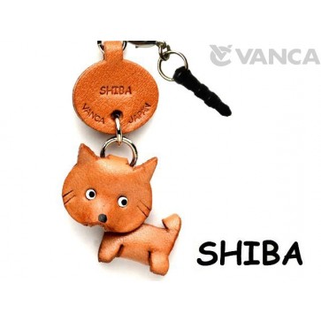 Shiba Leather Dog Earphone Jack Accessory