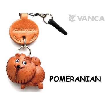 Pomeranian Leather Dog Earphone Jack Accessory