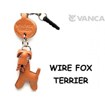 Wire Fox Terrier Leather Dog Earphone Jack Accessory