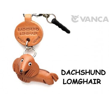 Dachshund Longhair Leather Dog Earphone Jack Accessory
