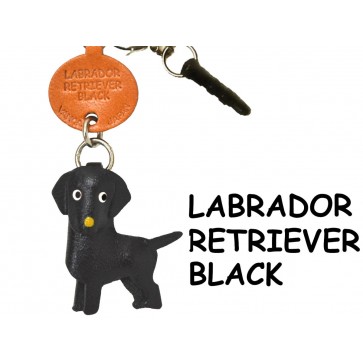 Labrador Retriever Black Leather Dog Earphone Jack Accessory
