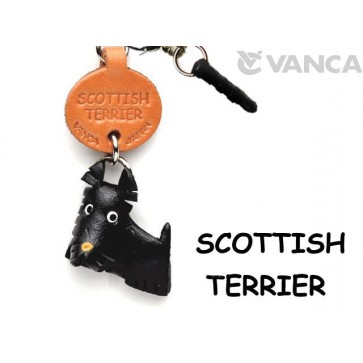 Scottish Terrier Leather Dog Earphone Jack Accessory