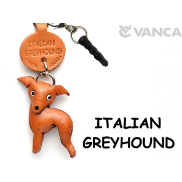 Italian Greyhound Leather Dog Earphone Jack Accessory
