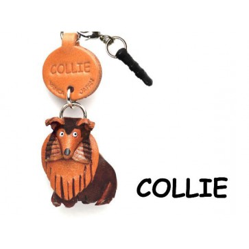 Collie Leather Dog Earphone Jack Accessory