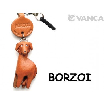 Borzoi Leather Dog Earphone Jack Accessory
