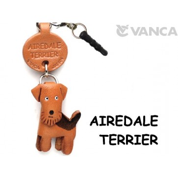 Airedale Terrier Leather Dog Earphone Jack Accessory