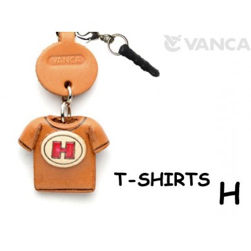 H/Red Leather T-shirt Earphone Jack Accessory