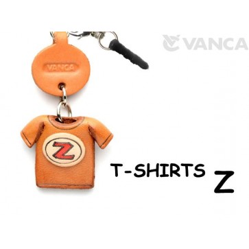 Z/Red Leather T-shirt Earphone Jack Accessory