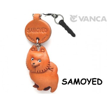 Samoyed Leather Dog Earphone Jack Accessory