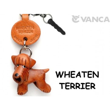 Wheaten Terrier Leather Dog Earphone Jack Accessory