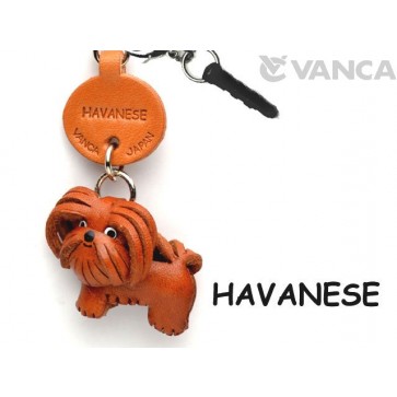 Havanese Leather Dog Earphone Jack Accessory