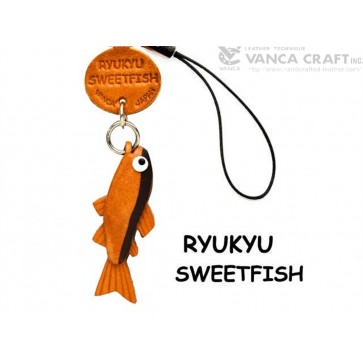 Ryukyu Sweetfish Leather Cellularphone Charm