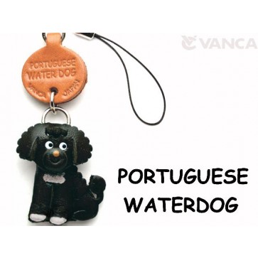Portuguese Water Dog Leather Cellularphone Charm #46775