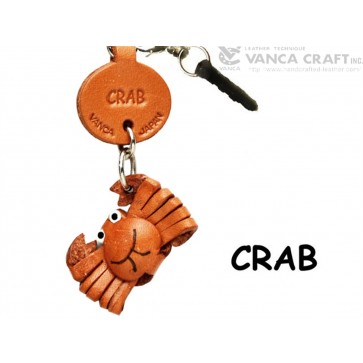 Crab Leather Fish & Sea Animal Earphone Jack Accessory