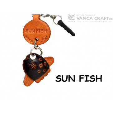 Sun Fish Leather Fish & Sea Animal Earphone Jack Accessory