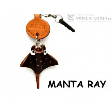 Manta ray Leather Fish & Sea Animal Earphone Jack Accessory