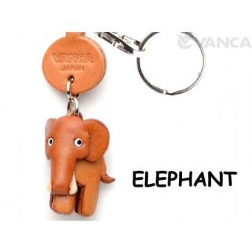 Elephant Japanese Leather Keychains Animal