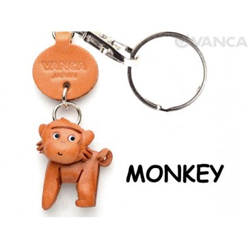 Monkey Japanese Leather Keychains Animal