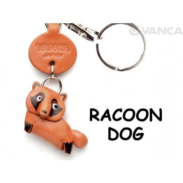 Raccoon dog Japanese Leather Keychains Animal