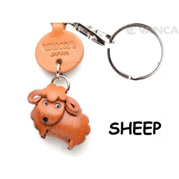 Sheep Japanese Leather Keychains Animal