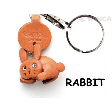 Rabbit Japanese Leather Keychains Animal
