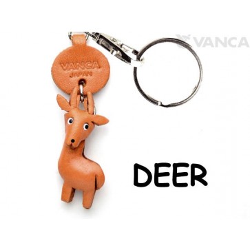Deer Japanese Leather Keychains Animal