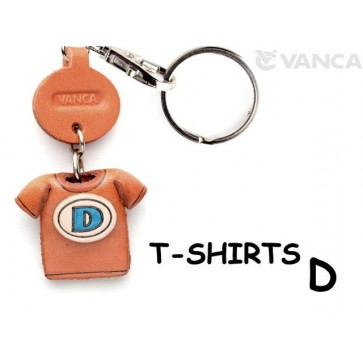 D(Blue) Japanese Leather Keychains T-shirt