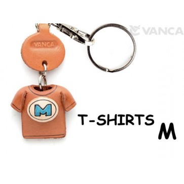 M(Blue) Japanese Leather Keychains T-shirt