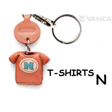 N(Blue) Japanese Leather Keychains T-shirt