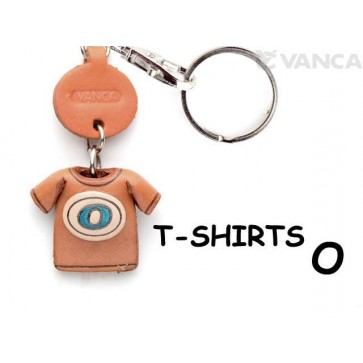 O(Blue) Japanese Leather Keychains T-shirt