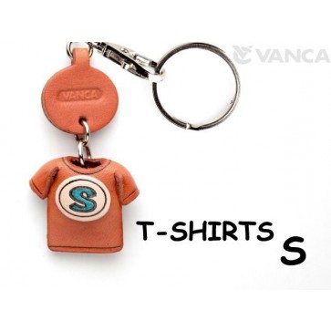 S(Blue) Japanese Leather Keychains T-shirt