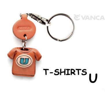 U(Blue) Japanese Leather Keychains T-shirt