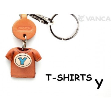 Y(Blue) Japanese Leather Keychains T-shirt
