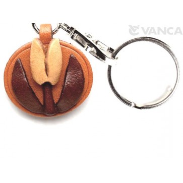 Tulip Leather Flower Keychain 