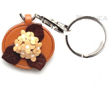 Hydrangea Leather Flower Keychain 