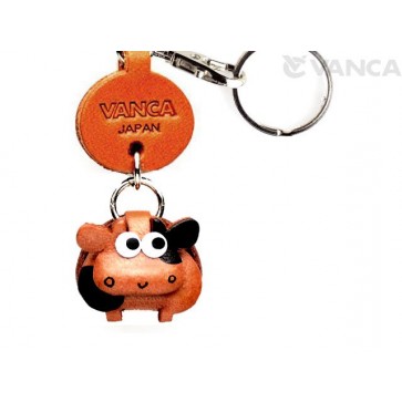 Cow Leather Keychains Little Zodiac Mascot