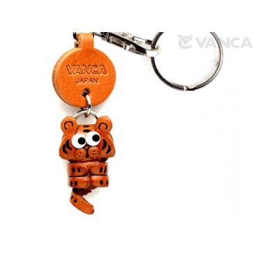 Tiger Leather Keychains Little Zodiac Mascot