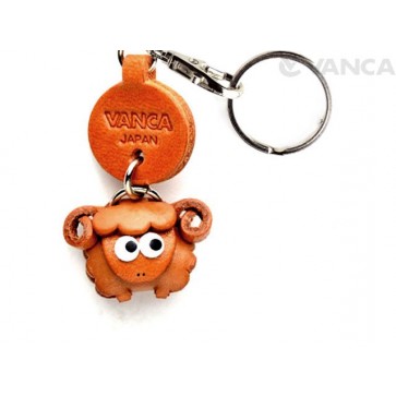 Sheep Leather Keychains Little Zodiac Mascot