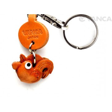 Rooster Leather Keychains Little Zodiac Mascot
