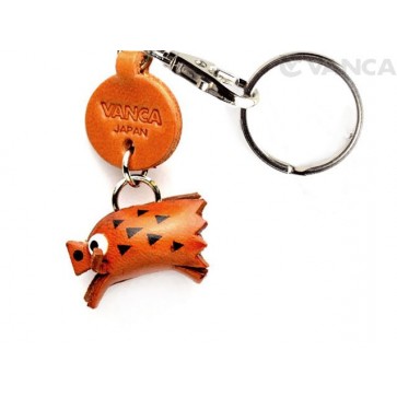 Wild Boar Leather Keychains Little Zodiac Mascot