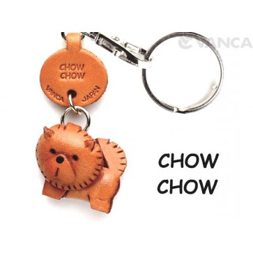 ChowChow Leather Dog Keychain