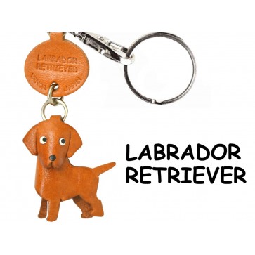 Labrador Retriever Leather Dog Keychain