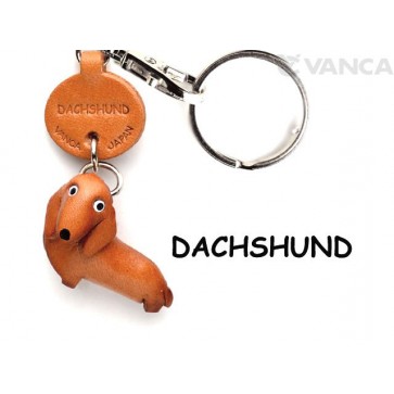 Dachshund Leather Dog Keychain