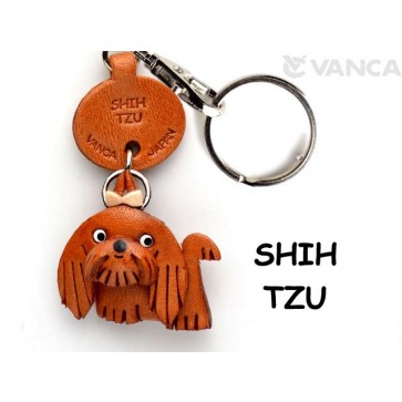 Shih Tzu Leather Dog Keychain