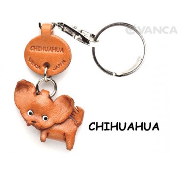 Chihuahua Leather Dog Keychain