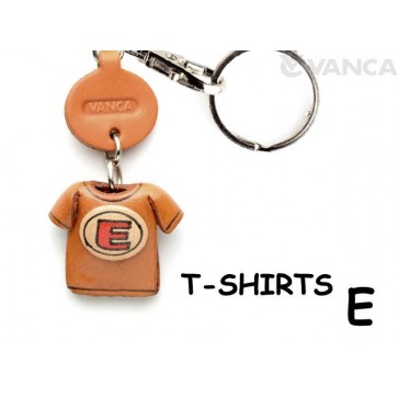 E(Red) Japanese Leather Keychains T-shirt