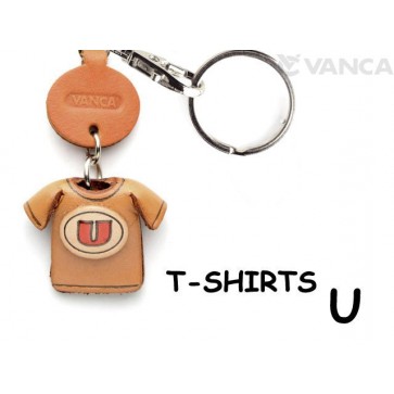 U(Red) Japanese Leather Keychains T-shirt