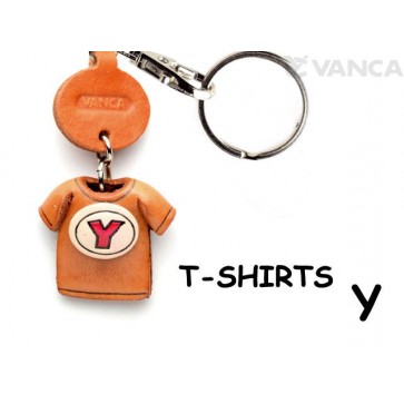 Y(Red) Japanese Leather Keychains T-shirt