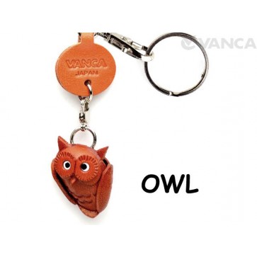 Owl Japanese Leather Keychains Goods 