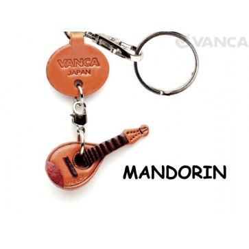 Mandolin Leather Keychain